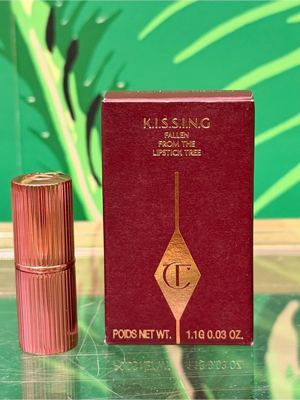 NWT Charlotte Tilbury K.I.S.S.I.N.G Mini Lipstick 90s Pink